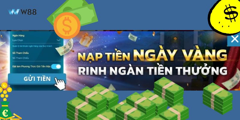 Khuyến mãi độc quyền VIP cho bet thủ gửi tiền ngày vàng