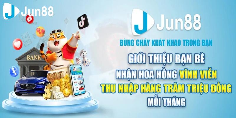 Jun88 cung cấp ưu đãi giới thiệu bạn bè nhận quà khủng cho người chơi