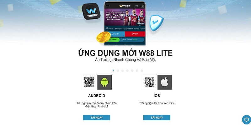 Cài đặt app W88 Android